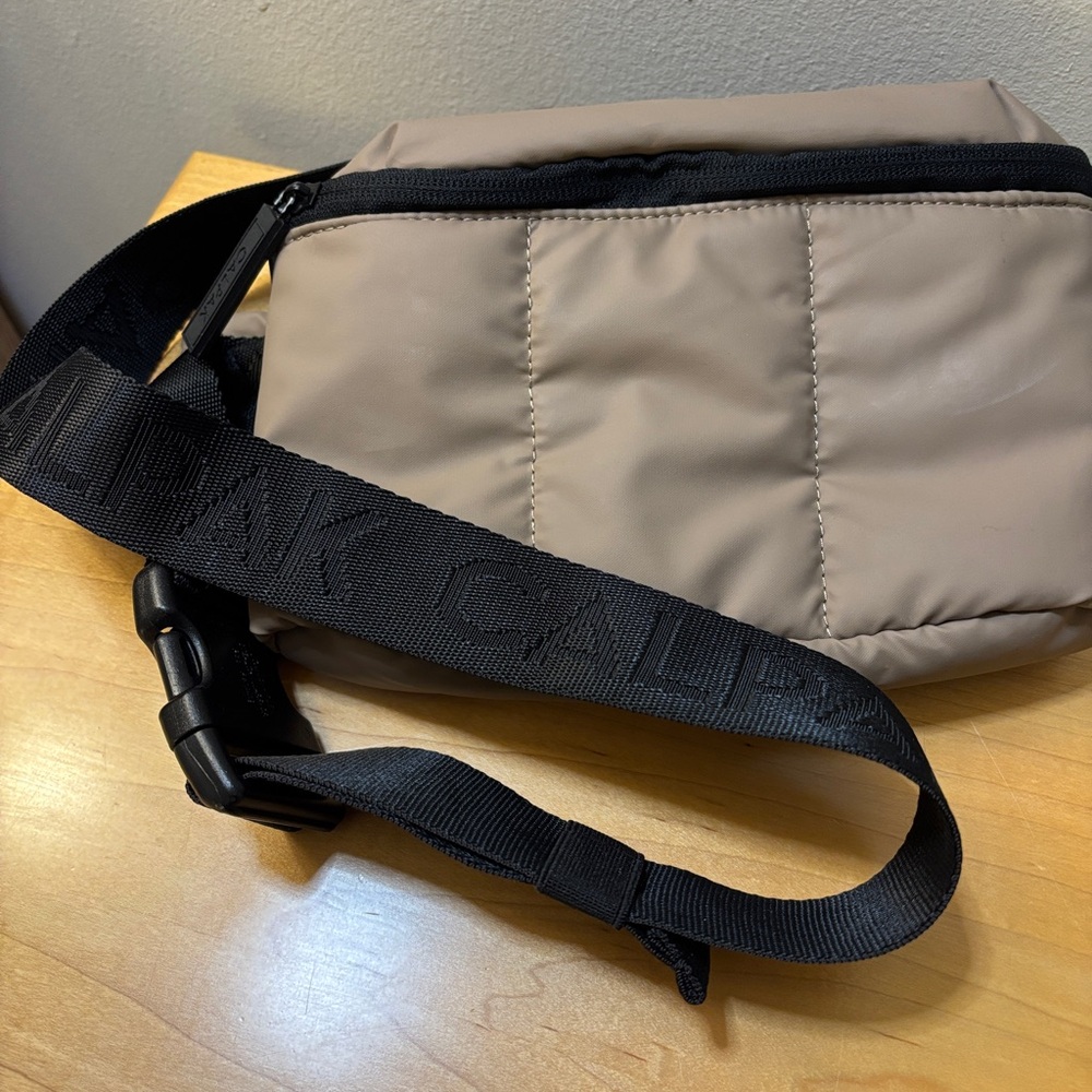 Calpak Tan and Black Crossbody Bag
